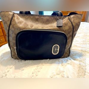 Coach Leather Brown and Black handbag